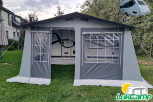 Przedsionek do przyczepy Niewiadów N-Cross do 2025 grafitowy + szary