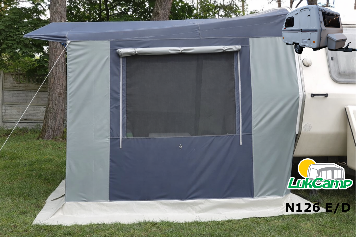 przedsionek do przyczepy N126E 4,2x2,5 bok